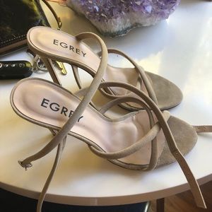 Egrey high heel sandals size 7